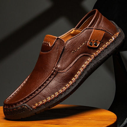 Men’s Comfortable and Breathable Casual Shoes Dark Brown Shoes