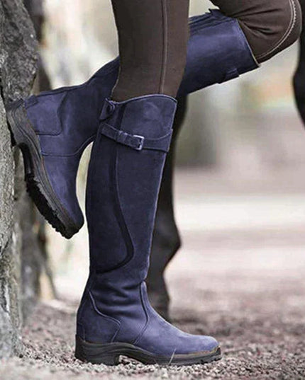 Riva Lefèvre Elegant Waterproof Ankle Boots Purple Boots