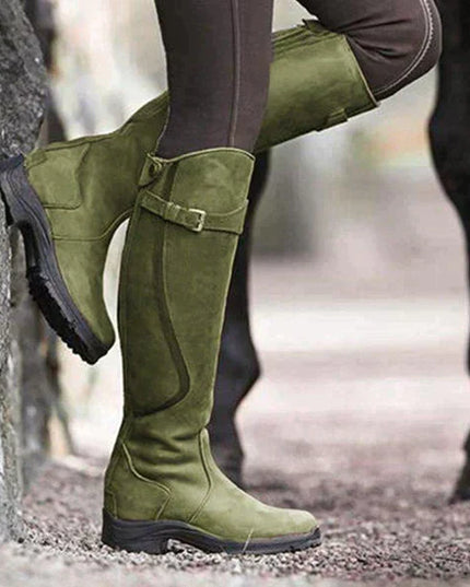 Riva Lefèvre Elegant Waterproof Ankle Boots Green Boots