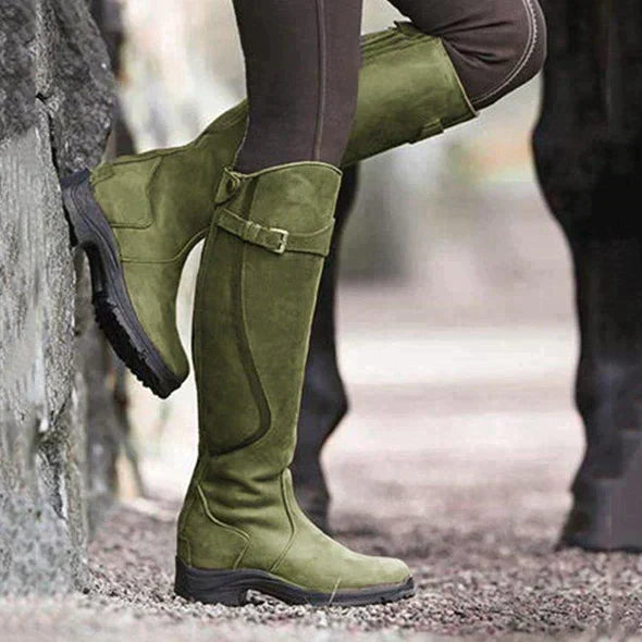 Riva Lefèvre Elegant Waterproof Ankle Boots Green Boots