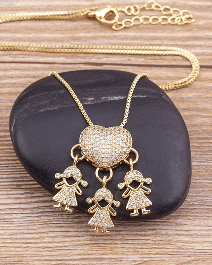 Everlasting Love Necklace 3 Girls Jewellery Collection
