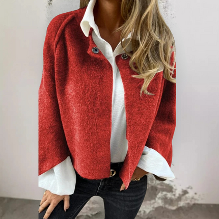 Liliane | Short coat Red Cardigans