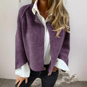 Liliane | Short coat Purple Cardigans