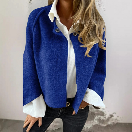 Liliane | Short coat Blue Cardigans