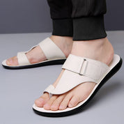 Ashmere Leather Sandals – Textured Premium Leather Slides Sandals
