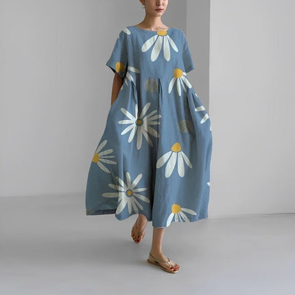 ROSE | COMFORTABLE FLORAL DRESS Chair blue Dresses