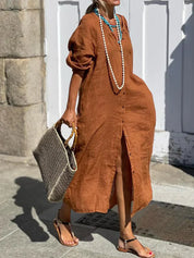 Kira™ | Chic Button-Down Maxi Dress Dress