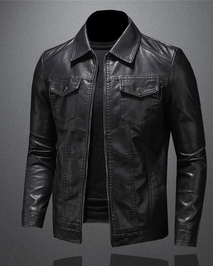 Giani | Leather Jacket Black Men Jacket