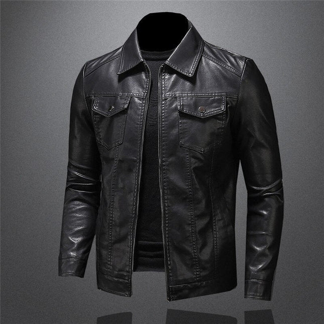 Giani | Leather Jacket Black Men Jacket