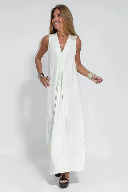 Ava | Elegant Long Dress White Dresses